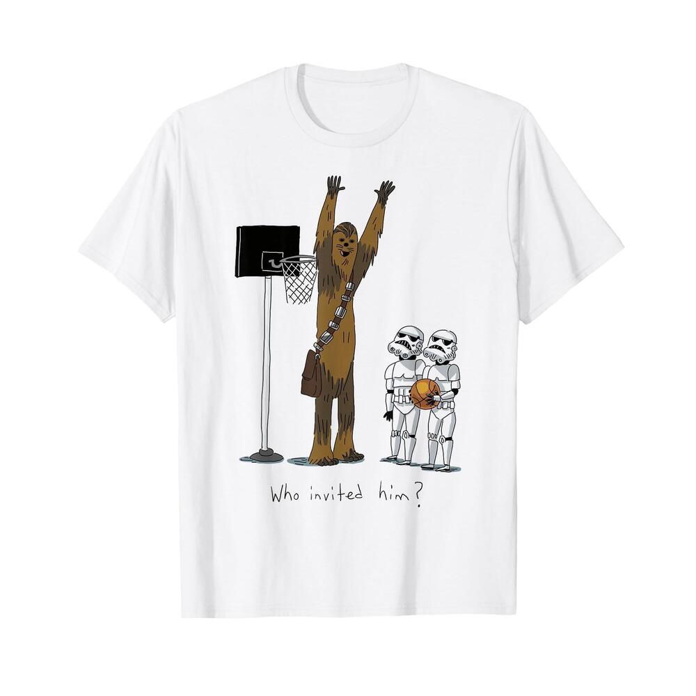 Star Wars Chewbacca Basketball Who Invited Him Disney T-Shirt